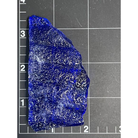 Cobalt Blue Art Glass Cullet Translucent #SM23151 - Picture 6 of 7